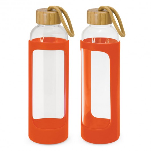 Silicone Canterbury Glass Bottle Orange